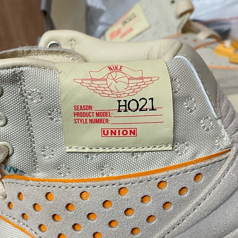 Union LA x Air Jordan 2 Retro SP "Grey Fog" Size 7.5 - Picture 11 of 12